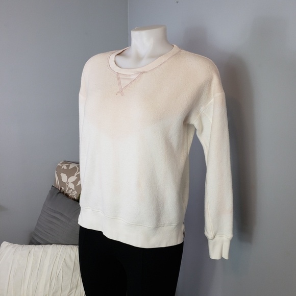 AEO tie dye sweatshirt pink ombre dye crew neck boxy - Picture 1 of 8